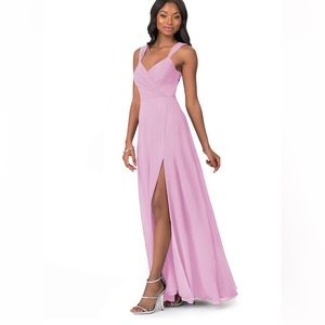 Azazie Nahrin Candy Pink Bridesmaid Dress Size 2 Like New